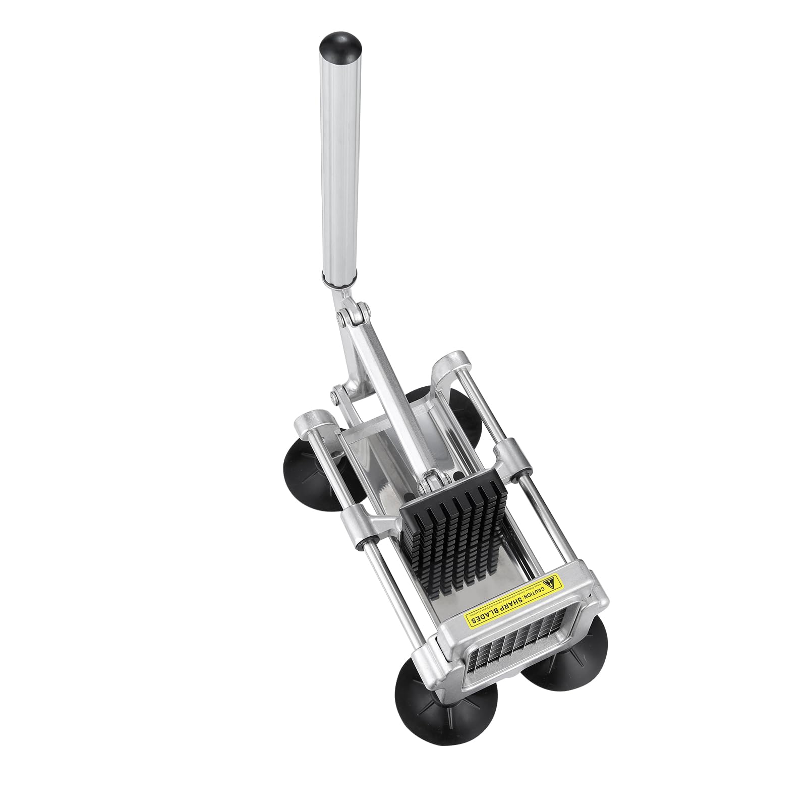 VEVOR French Fry Cutter, Potato Slicer with 1/2", "3/8", "1/4 Stainless Steel Blades, Manual Potato Cutter Chopper with Suction Cups, Great for Potato, French Fries, Cucumber, Vegetables, Carrot