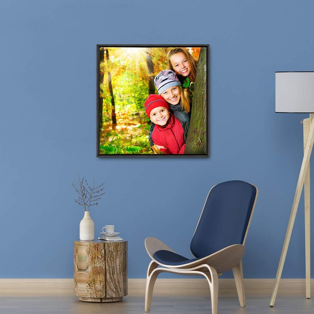 wall26 Framed Canvas Wall Art - Custom Home Decoration for Living Room & Bedroom | 16"x16", Black Frame