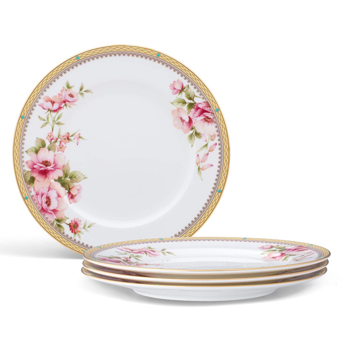 Noritake Hertford Set of 4 Salad Plates, 8-1/2"