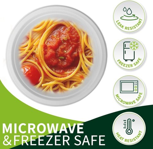 Compostable Paper Plates by Eco-Friendly | 9 Inch, 150 Pack, Sturdy & Biodegradable Dinnerware for Parties & Picnics