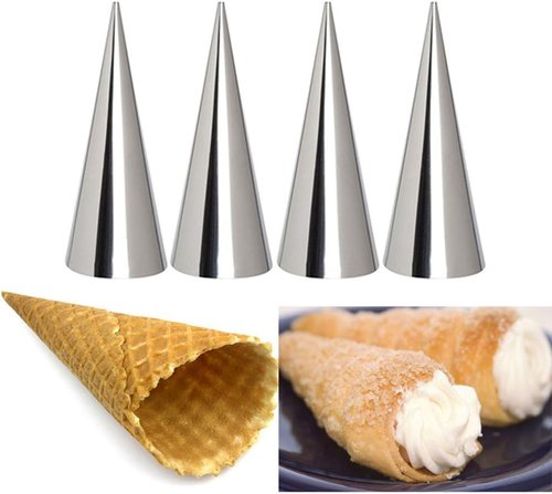 FantasyDay Non-Stick Cream Horn Molds - 5 Inch Stainless Steel Cannoli Tubes Kit, Pack of 20