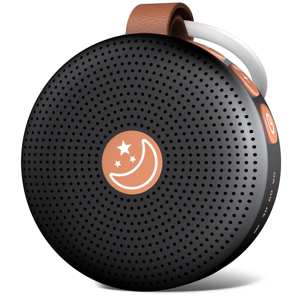 Mini Sound Machine Portable Baby White Noise Machine Brown Noise Machine 30 Soothing Sounds for Kids Adults Auto-Off Timer 32 Volume Levels Battery Sleep Machine for Home Office Privacy