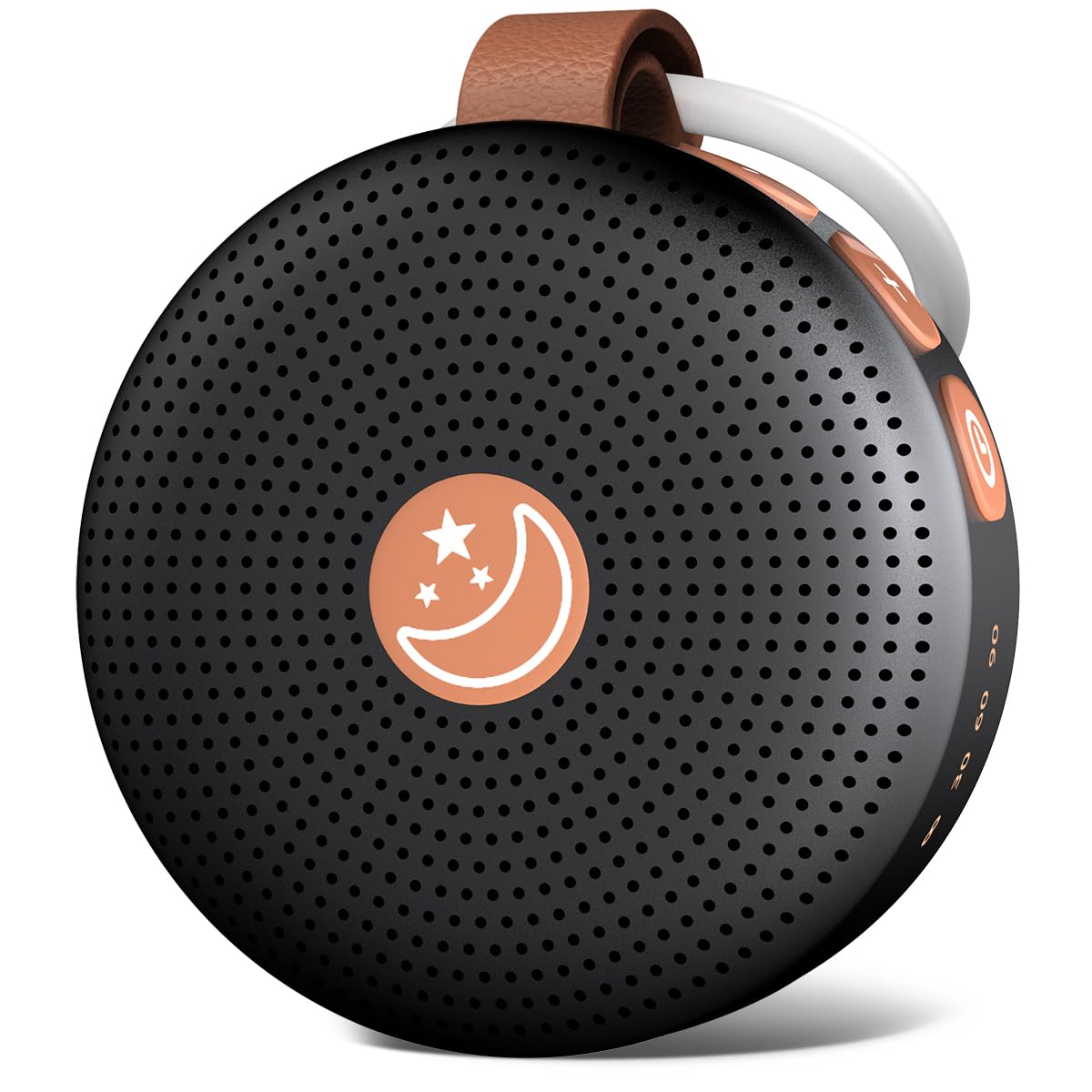 Mini Sound Machine Portable Baby White Noise Machine Brown Noise Machine 30 Soothing Sounds for Kids Adults Auto-Off Timer 32 Volume Levels Battery Sleep Machine for Home Office Privacy