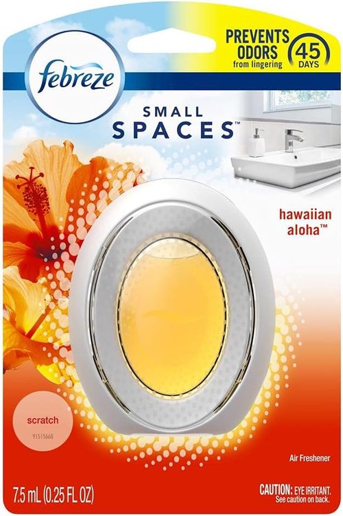 Febreze Small Spaces Air Freshener - Hawaiian Aloha Scent | 0.25 Fl. Oz. for Freshness