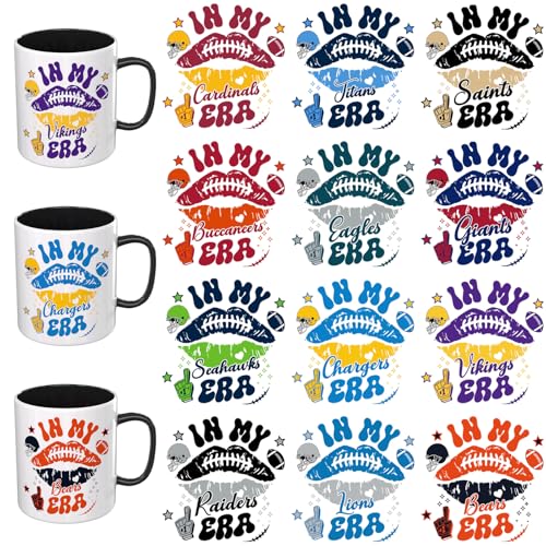 Elewins 12 Pcs Ball Games UV DTF Cup Wrap Transfers for Mugs