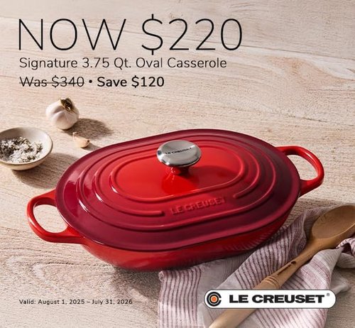 Le Creuset Enameled Cast Iron Casserole - 3.75 Qt. | Signature Oval Design in Oyster