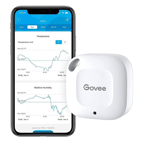Govee Bluetooth Hygrometer Thermometer - Wireless Mini Humidity Sensor with Alerts & Data Export