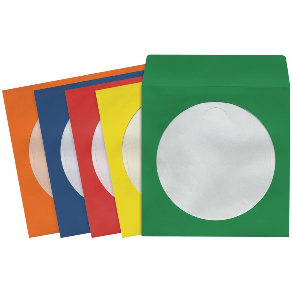 Maxell 190132 Multi-color Cd/dvd Sleeves 100pk