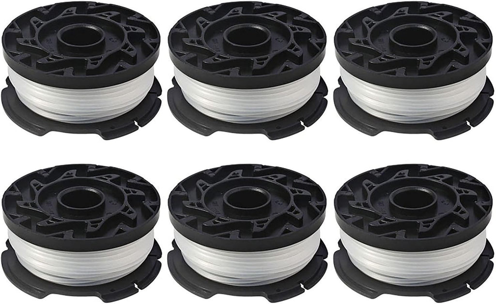THTEN AF-100 String Trimmer Spool - 30ft 0.065" Refills for Black & Decker Models | 6 Pack