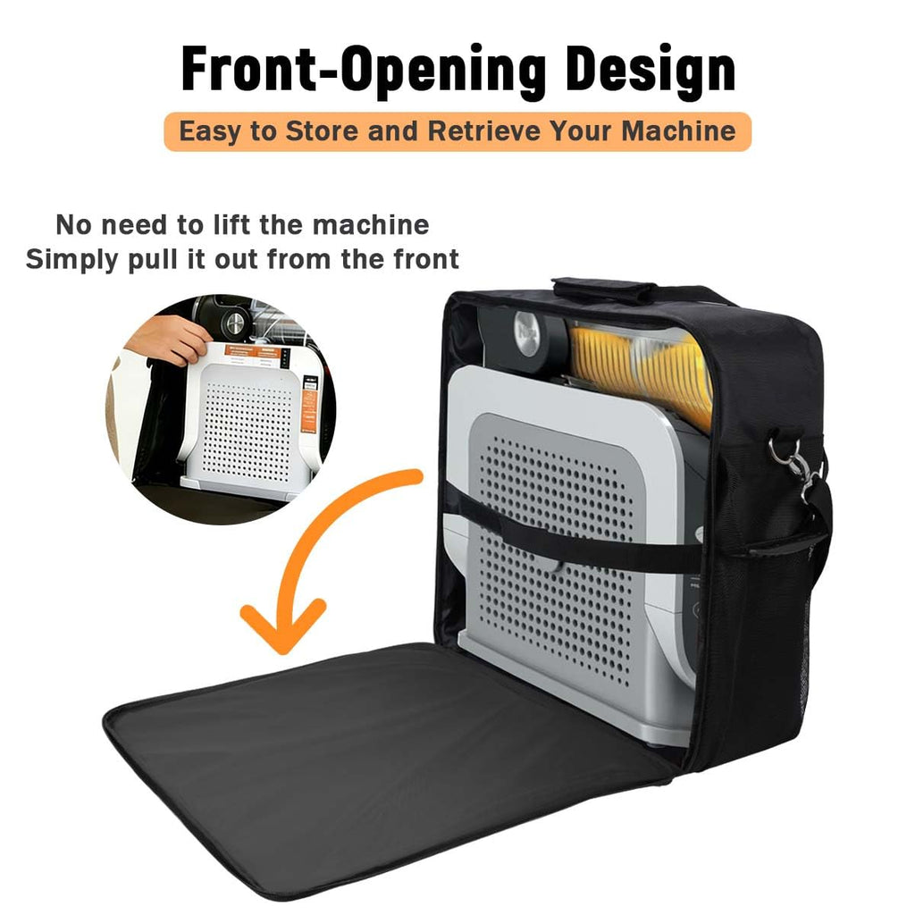 WMDYFDC Ninja Slushie Machine Carrying Bag for FS299, FS300 & FS301, Protective Travel Bag withFront Opening, Removable Rigid Bottom, Internal Fixing Straps & Luggage Strap