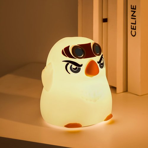 PVOGRT Night Light for Kid Lamp,Baby Nursery 3 Levels Dimmable Cute Eagles Silicone Nightlight for Boy Girl LED Rechargeable Lamp for Toddler Bedroom