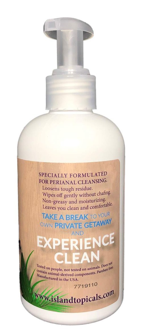 Island Topicals Wiping Lotion | Experience Clean | The Cleaner Way to use Toilet Paper | 8 Fl Oz Bottle (Unscented)