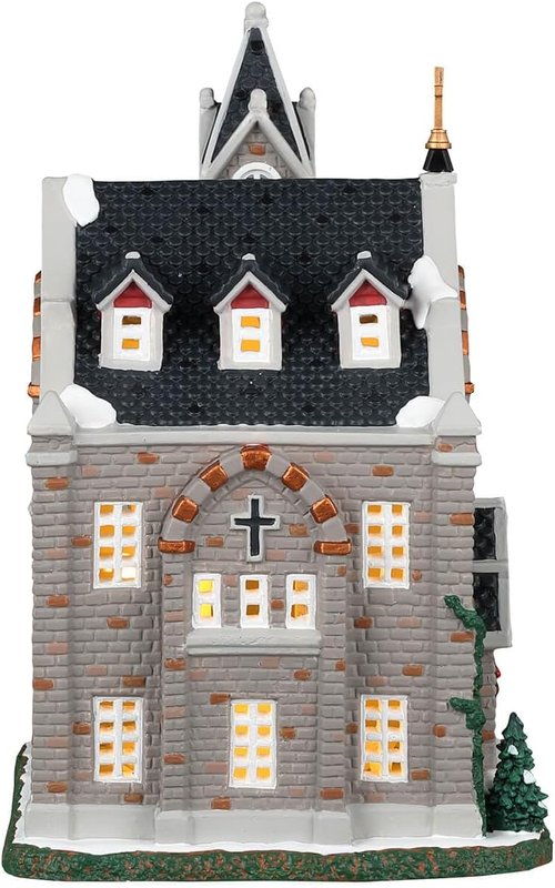 Lemax St. Luke's Church Figurine - Charming Holiday Decor for Festive Celebrations