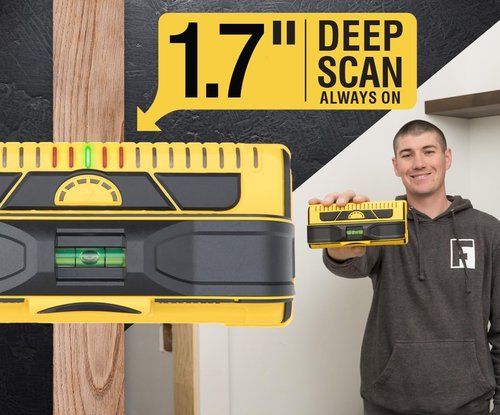 Franklin Sensors Prosensor M210 Stud Finder - 13-Sensor Wood & Metal Detector | Live Wire Detection, USA-Made