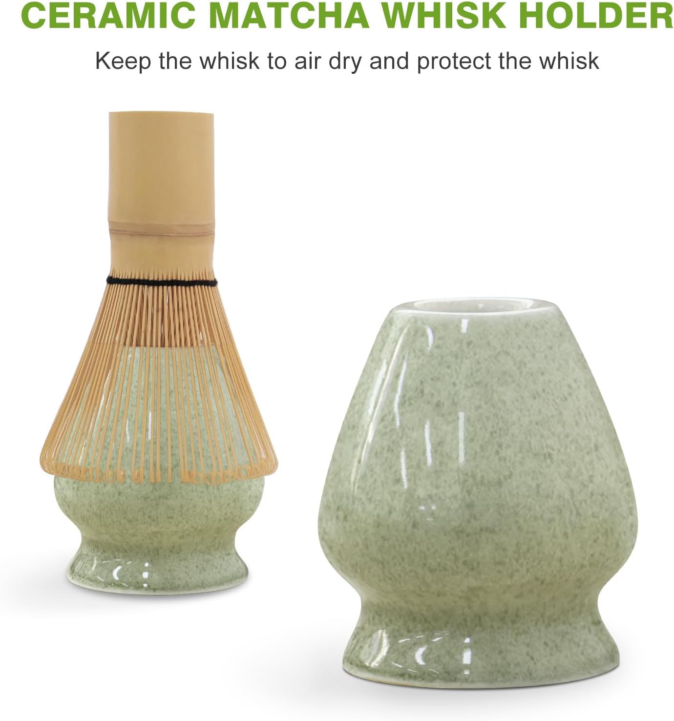 Matcha Whisk Set - Premium Ceremonial Grade Matcha Kit with Bamboo Whisk, Bowl, Scoop & Sifter