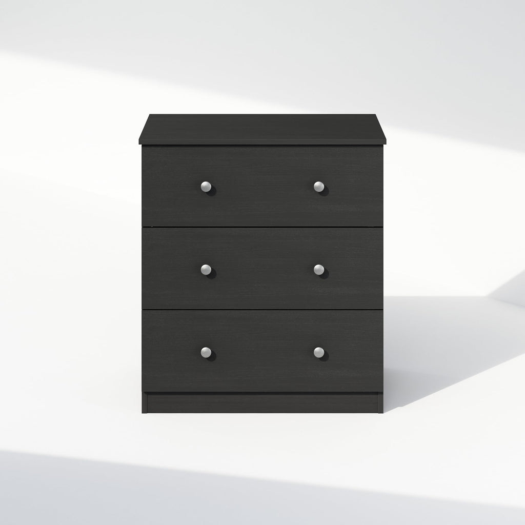 Furinno Frans Simple Design Console Table with 3 Drawers for Entryway, Living Room, Americano