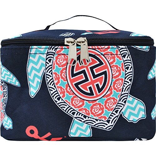 NGIL Travel Cosmetic Makeup Bag Organizer - Turtle Navy Canvas
