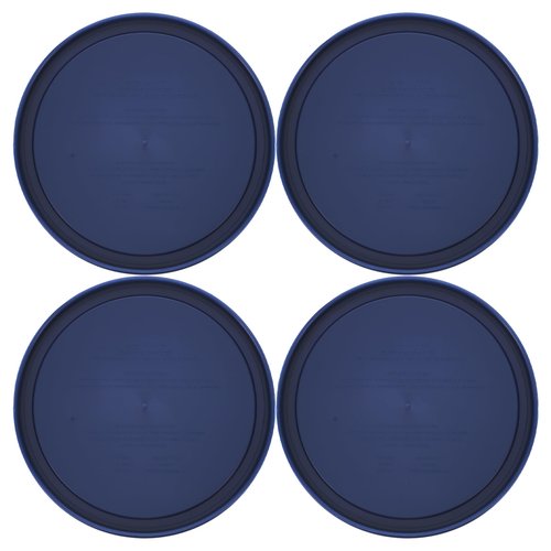 Pyrex 7402-PC 6/7-Cup Blue Replacement Lid for 7402 Sculpted Mixing Bowl & 7203 Bowl (4-Pack) - Made in the USA
