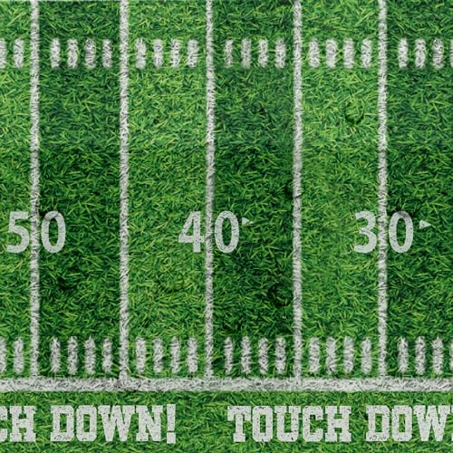 Football Party Tablecloths - 4 Pack, Disposable Table Covers 86 x 55 Inches