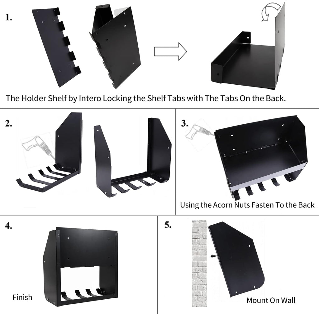Ultrawall Heavy Duty Power Tool Rack - Wall Mount Organizer for Garage & Workshop Storage