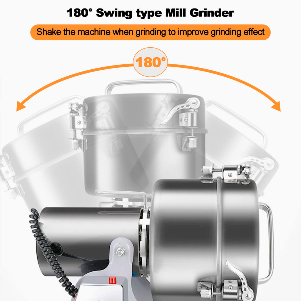 ExGizmo Electric Grain Grinder 800g,Swing Type Grain Mill Grinder 3000W,110V Stainless Steel High-speed Spice Herb Grinders Superfine Machine Dry Cereals Pulverizer Swing Type