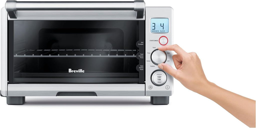 Breville Compact Smart Oven - Versatile Countertop Toaster Oven in Brushed Stainless Steel