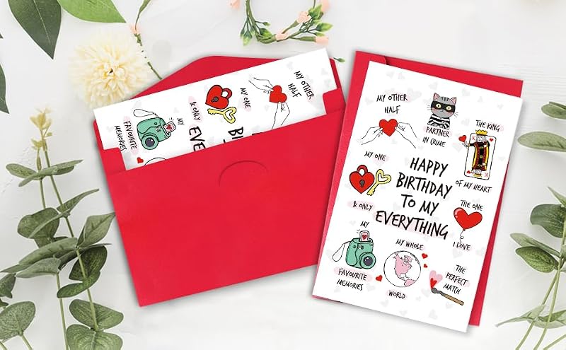 Romantic Happy Birthday Card for Boyfriend - Birthday1
