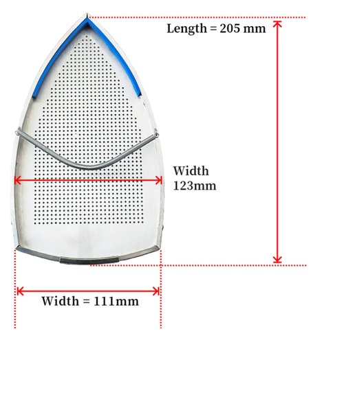 Blooy - 6 PCS/lot Iron Shoes Fit Silver Star ES-85AF, ES-94A Gravity Feed Steam Iron 205mmx111mm Heat Resistant 260℃, 0.6mm PTFE Coating