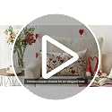 Valentine's Day Heart Floral Throw Pillow Cover, 12x20 Inch