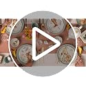 Holiday Balsam Lane 4-Piece Porcelain Accent Plate Set for Christmas Decor