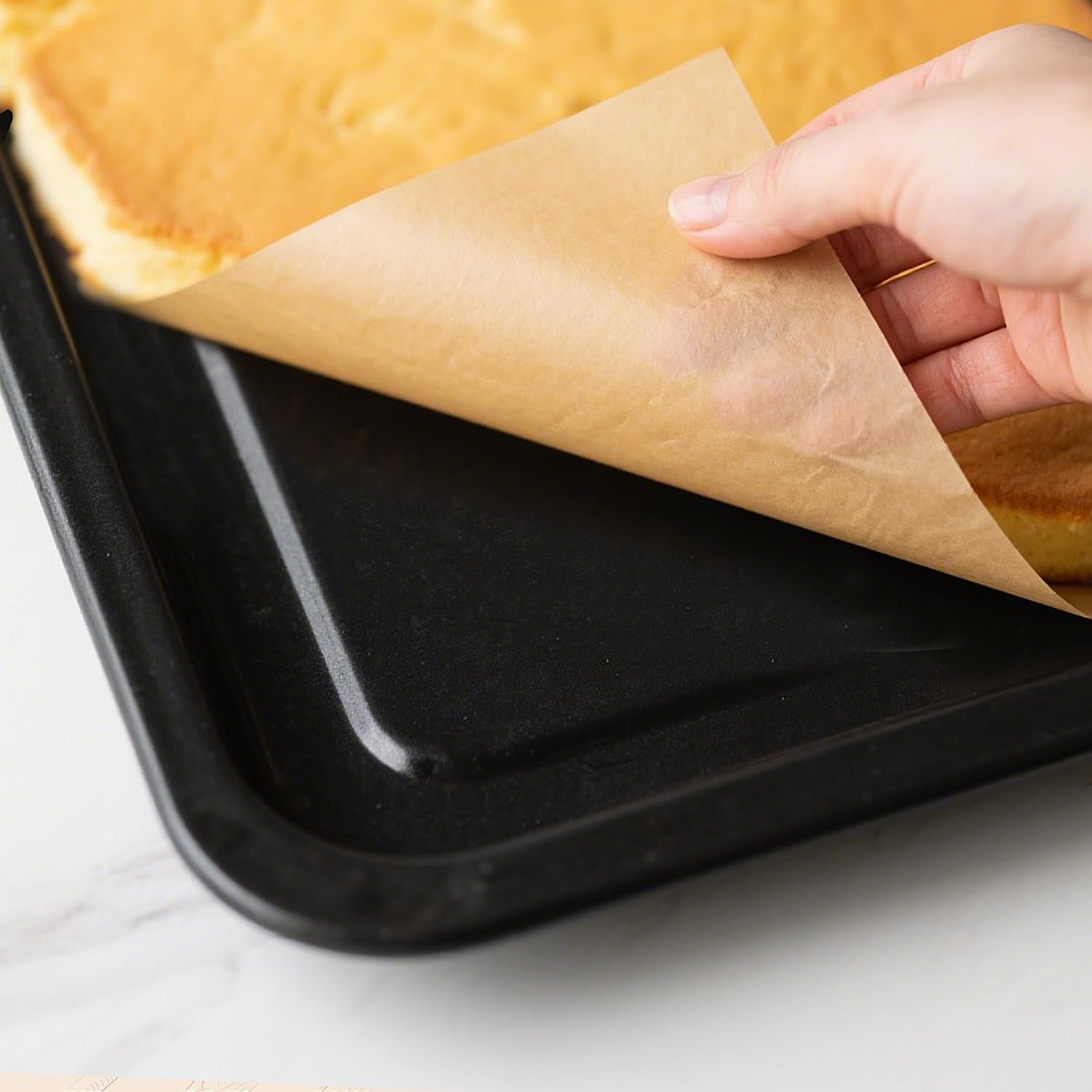 Skiennix Parchment Paper Sheets - 300 Pcs Unbleached Non-Stick Baking Paper | 12x17 Inches for Oven & Air Fryer