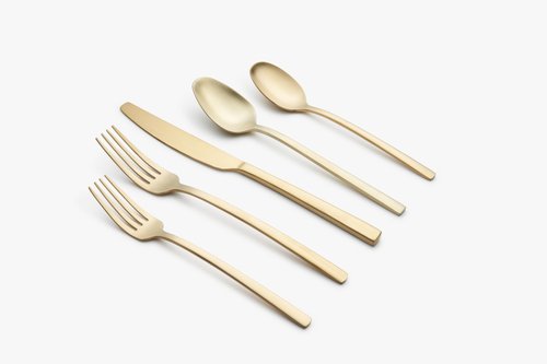 Cambridge 807420Hgy12X Beacon Gold Satin 20-Piece Flatware Set