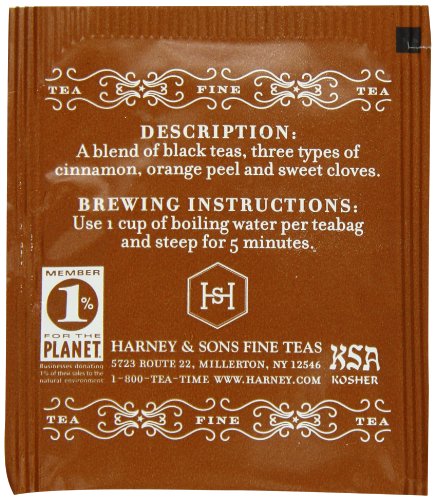 Harney & Sons Hot Cinnamon Spice Tea - 50 Count (Pack of 2)