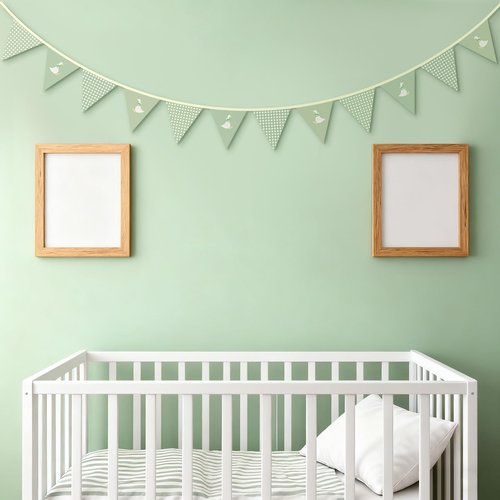 Hahafelt One Silly Goose Birthday Banner, Cute Silly Goose 1st Birthday Party Decorations Fabric Bunting Garland with Bow for Baby Shower, Nursery Room Decor(Plaid,Sage Green)