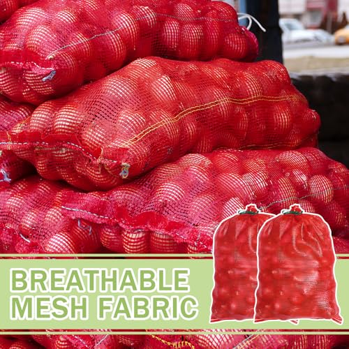 15 Pcs 60lb Extra Large Mesh Produce Bags 31" x 20" - Reusable Drawstring