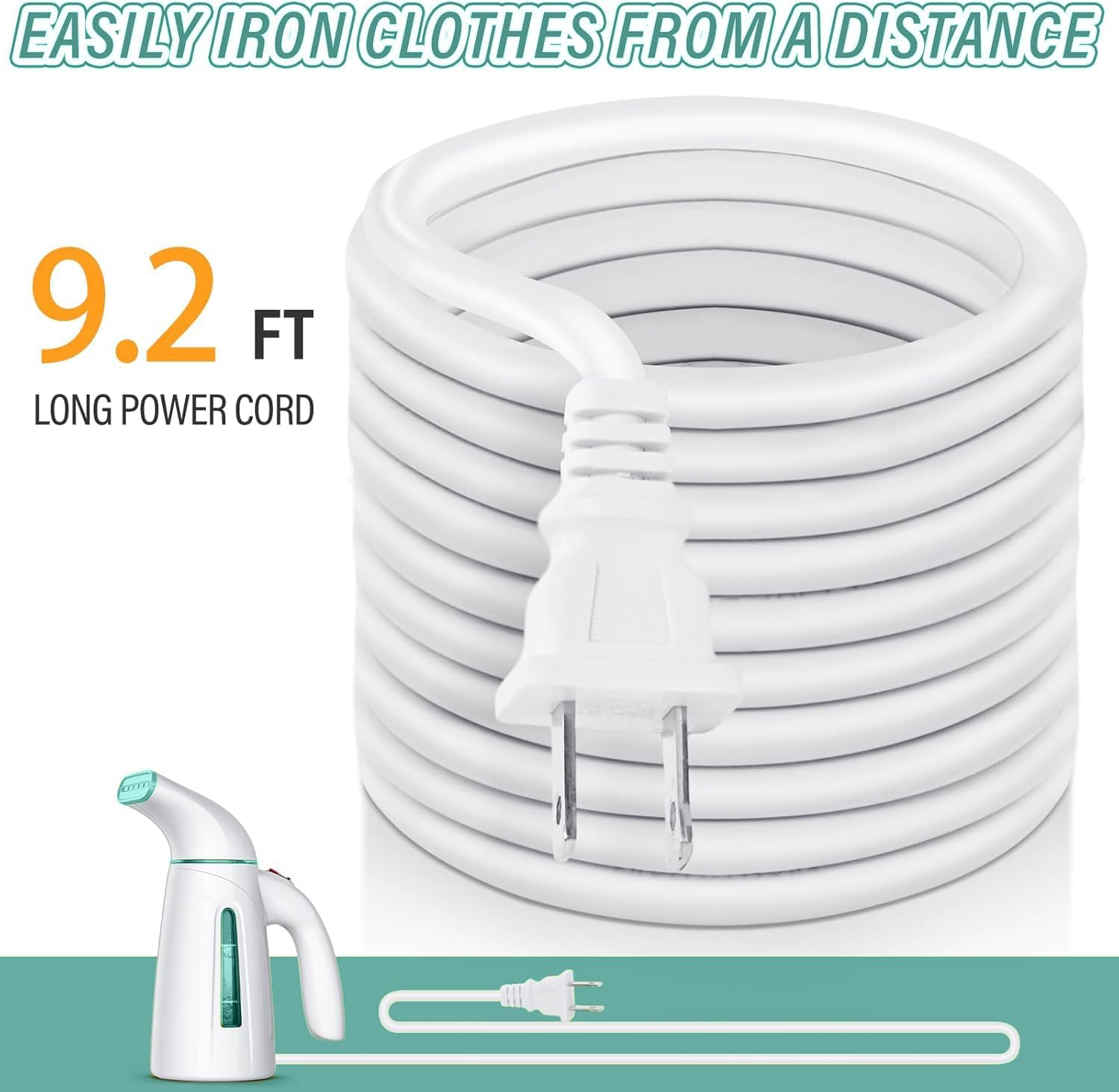 OGHom Portable Handheld Clothes Steamer - 240ml Capacity, 700W Fast Heat Up in Cyan
