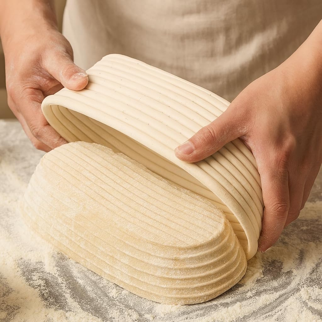 Saint Germain Bakery Premium Round Bread Banneton Basket - Ideal Proofing Basket for Artisan Bread (10 Inch)