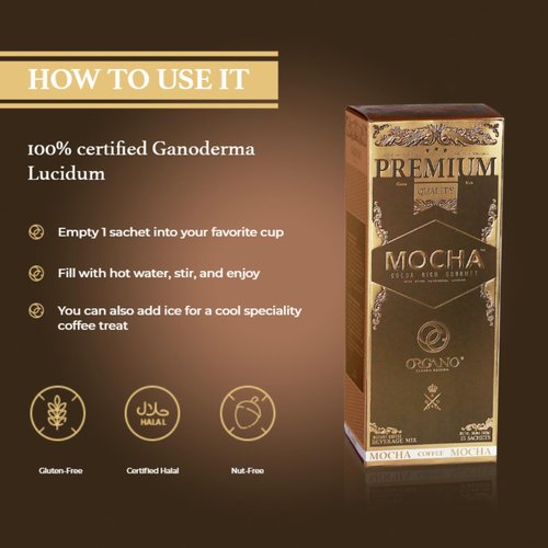 2 Boxes ORGANO Gourmet Cafe Mocha (30 sachets)