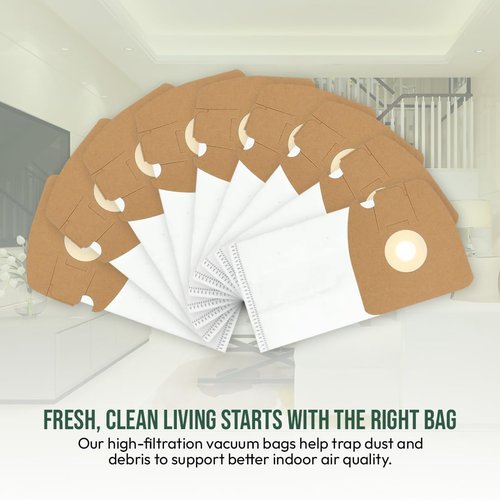 Replacement Micro Filtration HEPA Vacuum Bags Compatible with Eureka Style MM Eureka Mighty Mite 3670 and 3680, Replaces 60295A 60295B, Pack of 9