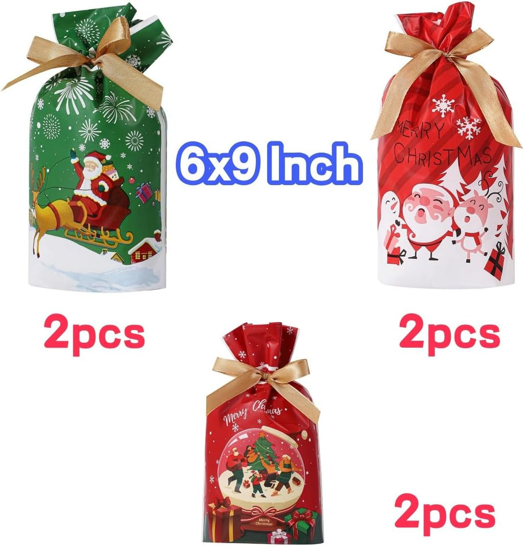 LYSXP Christmas Advent Calendar - 2025 Countdown Fabric Wall Hanging with 24 Pockets | 13x23.5 Inch & 15 Candy Bags