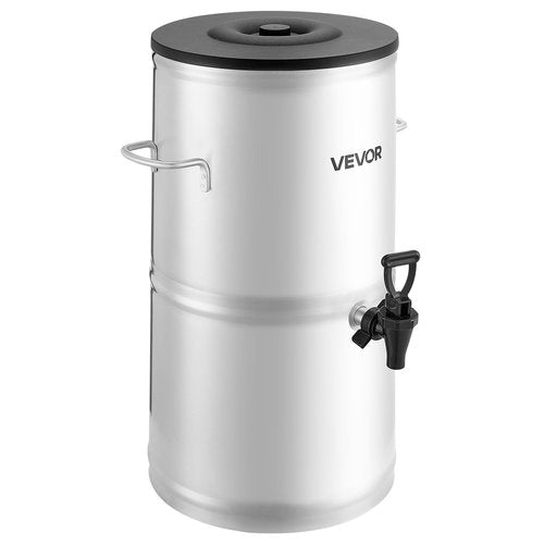 VEVOR Ice Tea Dispenser, 4 Gal/15L 304 Stainless Steel Beverage Dispenser with Spigot & Handle, Suitable for Hot and Cold Drinks, for Iced Tea Coffee Water in Cafes & Restaurants