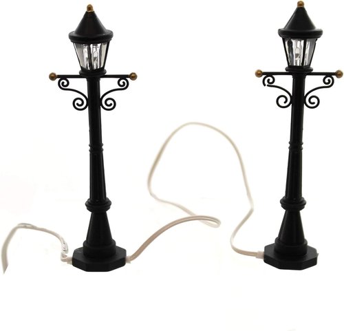 Department 56 Uptown Street Lights Accessory Set - Charming Illumination for Villages (Set of 2)