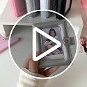 WELLRI Mini Photo Card Binder Album - 40 Pocket Holder for Kpop & Polaroid Photos