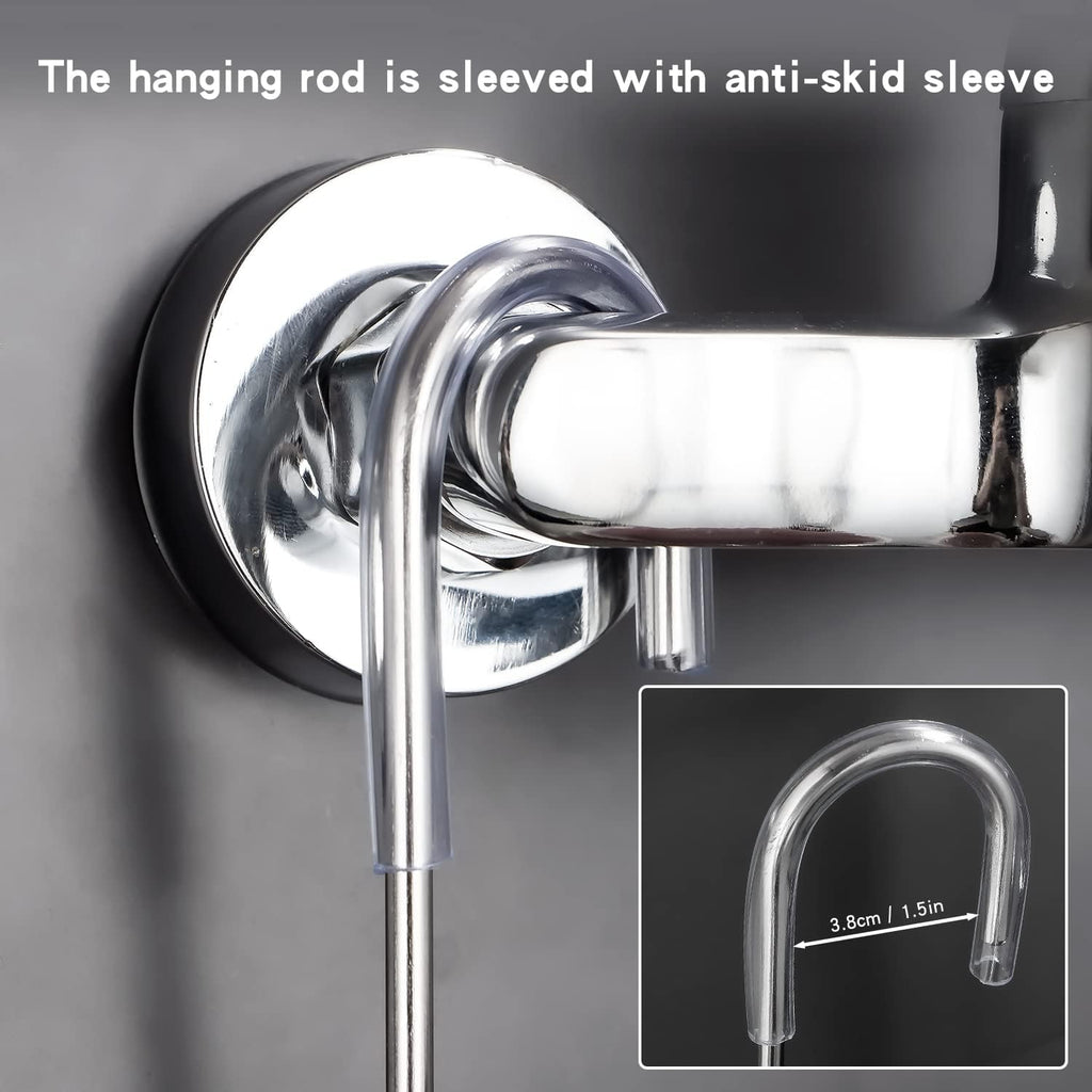 YQh Hanging Shower Rack - Rotating Bathroom Storage Bracket | Rust-Proof 304 Stainless Steel
