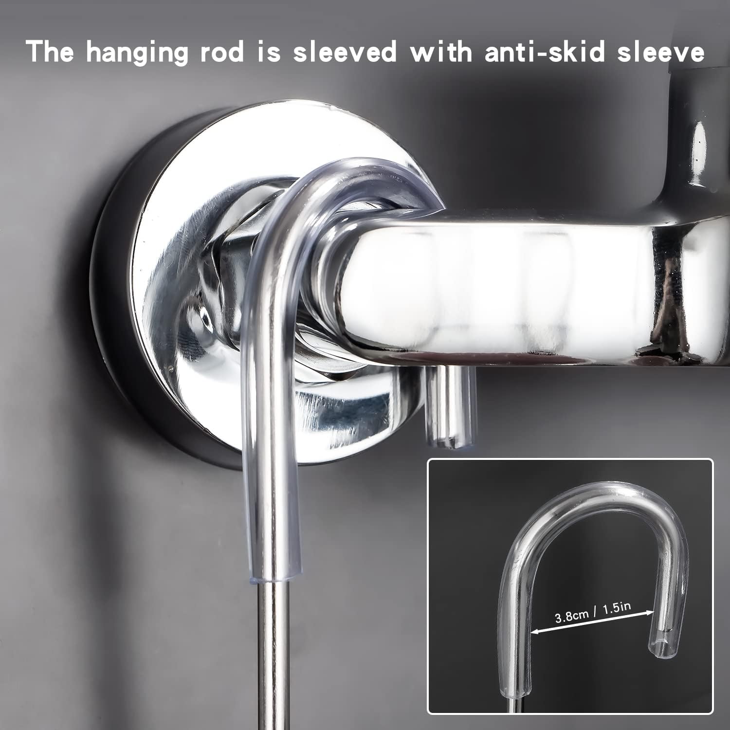 YQh Hanging Shower Rack - Rotating Bathroom Storage Bracket | Rust-Proof 304 Stainless Steel