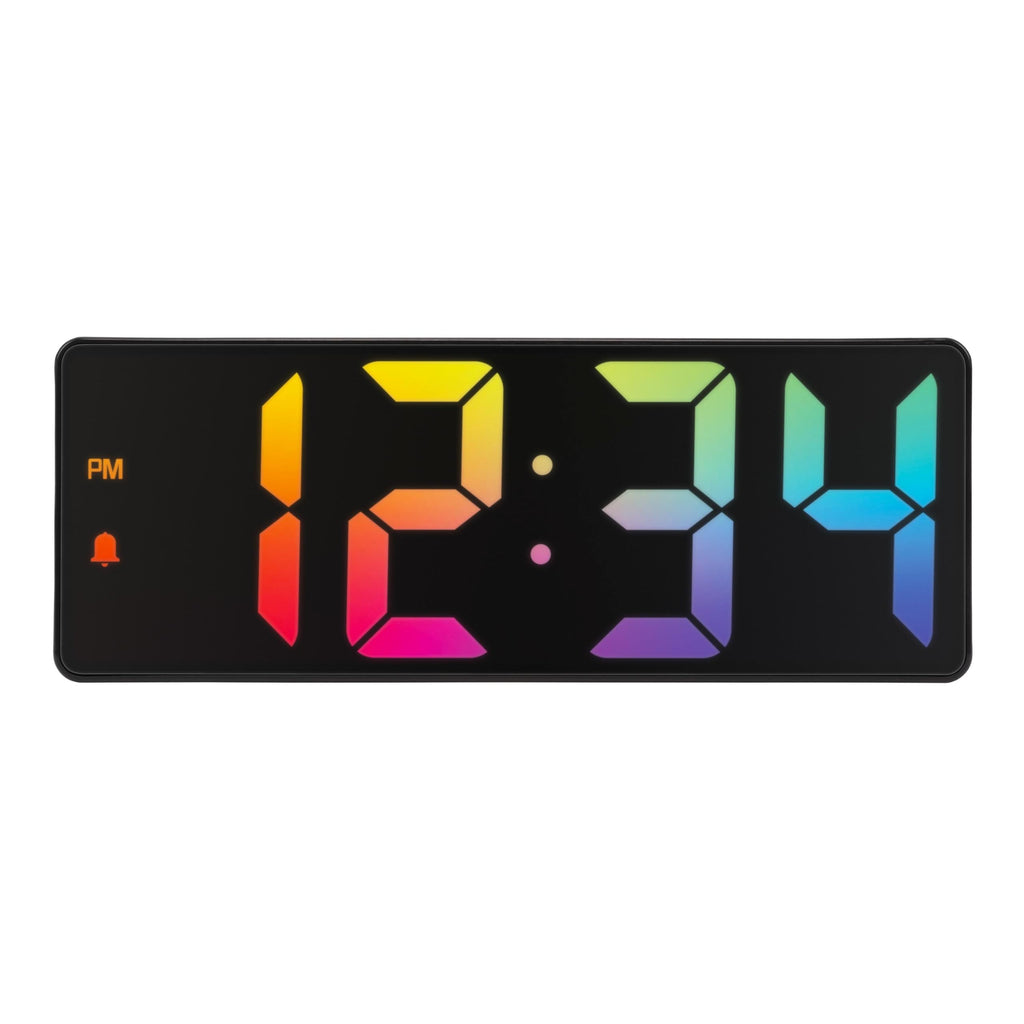 Equity 617-386 2” Gradient Digital Alarm Clock with Indoor Temperature