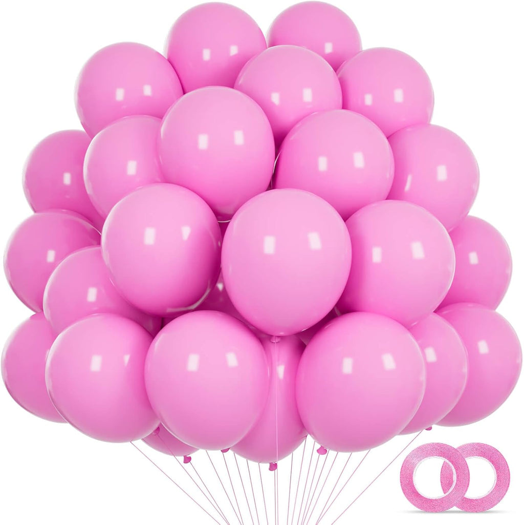 Pink Balloons | 110 Pcs Mini 5-Inch Thick Latex Balloons for Birthday & Baby Shower Decor