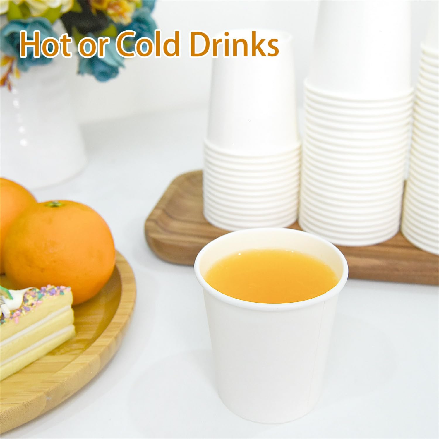 Vumdua Bathroom Paper Cups, Small Coffee Cups (800, 6 oz)