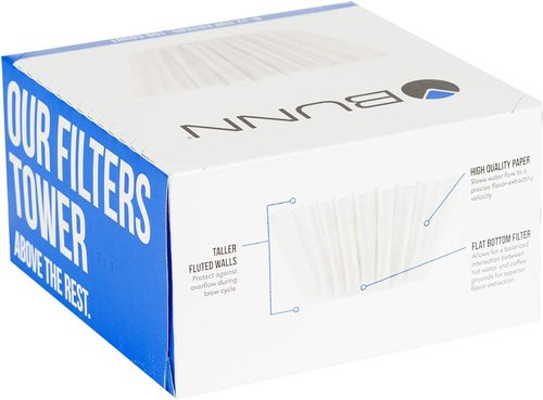 BUNN 100ct Coffee Filters - Perfect for 8-12 Cup Brewers | High-Quality, Durable Design