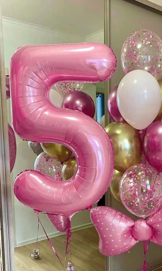 Pearlescent Pink Number Balloon - 40 Inch 0 Balloon for Birthday Decorations | Perfect Party Supplies